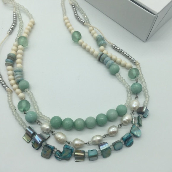 J.Jill NEW Very Pretty Semiprecious Necklace NWT - Picture 3 of 6